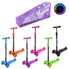 Самокат дитячий 4-х коліс MAXI, колеса PU світяться (ЧОРНИЙ)