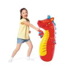 Надувная игрушка-неваляшка "Динозавр", (Желтая)