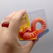 Печатная 3D фигурка змея (ОРАНЖЕВЫЙ), 3D печать