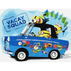 Картина по номерам для детей UN "Minions (Миньоны): Дорога в отпуск" 30x40см Картина по номерам для детей UN "Minions (Миньоны): Дорога в отпуск" 30x40см