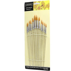 Набор художественных кистей K1356 в наборе 12 штук