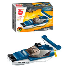 УЦЕНКА!!! Конструктор Катер Qman 1801Q-8-UC полиция,транспорт, 48 деталей