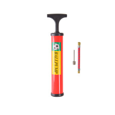 Ручной насос для мячей N41504(Red) 25 см, игла для накачки и гибкий шланг