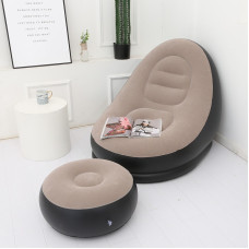 Надувное садовое кресло с пуфиком Air Sofa Comfort zd-33223, велюр, 76*130 см Надувное садовое кресло с пуфиком Air Sofa Comfort zd-33223, велюр, 76*130 см