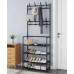 Напольная вешалка для одежды New simple floor clothes rack size с полками и крючками