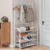 Напольная вешалка для одежды New simple floor clothes rack size с полками и крючками
