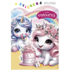 Дитяча розмальовка з наліпками, 24263 Дитяча розмальовка з наліпками, 24263