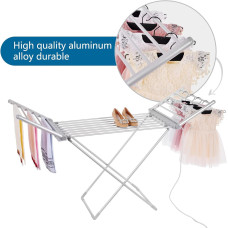 Электрическая складная сушилка для белья Rainberg с подогревом и крышкой, энергоэффективная 18-канальная Электрическая складная сушилка для белья Rainberg с подогревом и крышкой, энергоэффективная 18-канальная