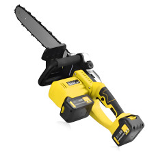 Аккумуляторная цепная пила Желтая 2 аккумулятора 18В, 16'' Electric SAW, Электропила на аккумуляторе