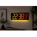 Настенные часы 6669R / Электронные LED-часы / RGB часы с пультом