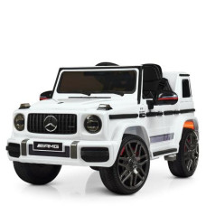 Дитячий електромобіль Mercedes AMG G63, білий