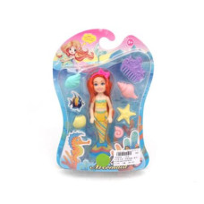 Лялька русалка, 15см, мушлі, гребінець, мікс видів, на листі, 18-26-3,5см, 791 B Лялька русалка, 15см, мушлі, гребінець, мікс видів, на листі, 18-26-3,5см, 791 B
