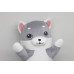 Игрушка-обнимашка "Серый котик", 50 см