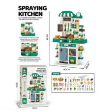 Кухня с посудой и аксес.батар.муз.свет.пар.течет вода. кор.52*13,5*35 см. Кухня с посудой и аксес.батар.муз.свет.пар.течет вода. кор.52*13,5*35 см.