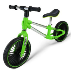 Велобег стальной, колеса 12 дюймов PU, зеленый (в короб. 63*16*43 см)