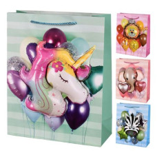 Пакет подарунковий паперовий L "Animals 3D" 30*41.5*12см, R98508-L Пакет подарунковий паперовий L "Animals 3D" 30*41.5*12см, R98508-L