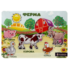 Деревянный пазл-вкладыш 