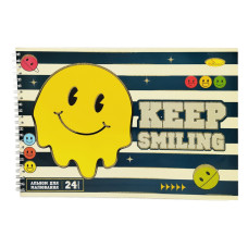 Альбом для рисования A4 АП-0306-5, 24 листа, пружина сбоку Альбом для рисования A4 АП-0306-5, 24 листа, пружина сбоку