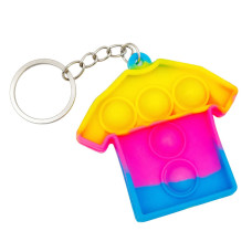 Детский антистресс-брелок Pop It мини Футболка AA3641-6 силикон, 6,3х5,5х1 см Детский антистресс-брелок Pop It мини Футболка AA3641-6 силикон, 6,3х5,5х1 см