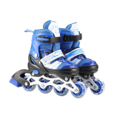 Роликовые коньки RL2501(Blue) колеса PVC, размер S (30-33), со светом Роликовые коньки RL2501(Blue) колеса PVC, размер S (30-33), со светом