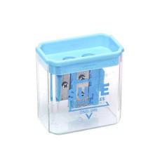 Двойная точилка для карандашей с контейнером DMS-096(Blue)