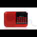 Радиоприёмник с FM USB MicroSD BKK S61 радио на аккумуляторе Красный