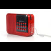 Радиоприёмник с FM USB MicroSD BKK S61 радио на аккумуляторе Красный