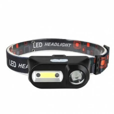 Фонарь налобный 1804A-XPE+COB, датчик движения, 1x18650, ЗУ Type-C Фонарь налобный 1804A-XPE+COB, датчик движения, 1x18650, ЗУ Type-C