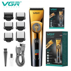 Машинка для стрижки VGR V-663 Аккумуляторная с дисплеем и регулировкой длины 0.5-19 мм