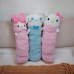 Мягкая игрушка (подушка-объятия) аниме "Sanrio. Hello Kitty (Китти)", 55 см, розовая