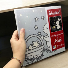 Картина по номерах для дітей "Крутий динозавр" 25х25 см