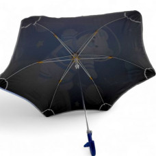 Зонт трость, углубленный купол, светоотражающие полоски, свисток; высота – 66 см, диаметр купола – 77 см (СИНЯЯ)