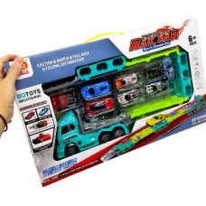 Трейлер-трек (інерц.з метал.машинками) СИНІЙ Трейлер-трек (інерц.з метал.машинками) СИНІЙ