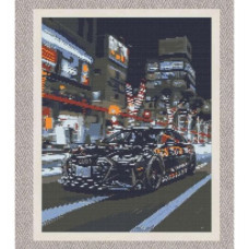 Алмазна мозаїка "Чорна ауді" 40х50 см