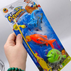 Рыбалка (3 рыбки, удочка) микс видов