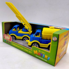 Mini Matiki коробка 2 (пожарная, водовоз), Набор детский BAMSIC (Черно-белый) Mini Matiki коробка 2 (пожарная, водовоз), Набор детский BAMSIC (Черно-белый)