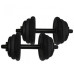 Гантели наборные литые NE-300-GP013-2, 2 шт по 12,5 кг
