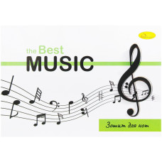 Тетрадь для нот Скрипичный ключ АП-0405-1 А5, 12 листов, скоба