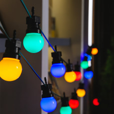 Гирлянда уличная разноцветные шары 5 м / 10 лампочек / IP65 SFK-47 Гирлянда уличная разноцветные шары 5 м / 10 лампочек / IP65 SFK-47
