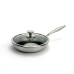 Сковорода OSFE OS-T26, 26 см, с гибридным антипригарным покрытием и крышкой. Серебристая (OS-T26)