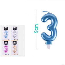 Свічка для торта "Цифра 3", EA0176