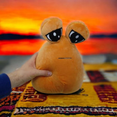 Мягкая игрушка "Инопланетянин Pou (Поу)", 30 см (рудий)