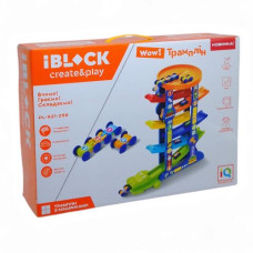 Трек IBLOCK 3 одинарні машинки, 1 потрійна машинка, короб. 43,5 * 12 * 31 см
