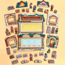 Деревянный вкладыш "Магазин игрушек" Деревянный вкладыш "Магазин игрушек"