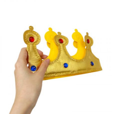 Корона короля мягкая, золото Корона короля мягкая, золото