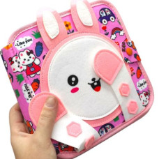 Мягкая книжка-бизиборд (фетр, пальчиковые игры, цифры, сортер по цвету, пискавка, элементы на липучках и кнопках)