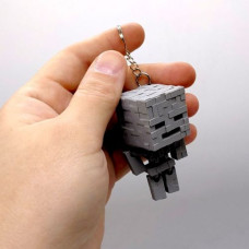 3D Брелоки MINECRAFT / МАЙНКРАФТ CHUBBY SKELETON / СКЕЛЕТ ГОЛОВАСТИК KEYCHAIN, 3D печать