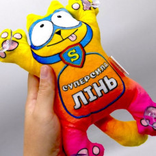 Игрушка мягконабивная «Кот Суперкот на липучках» 21 см