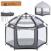 Детская платка манеж MR 1515 Platinum Grey 140х124х110 см