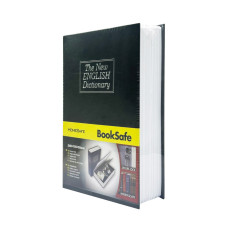 Сейф-книга с ключом для хранения KBS-802(Black) средняя, ​​24х15,5х5,5 см